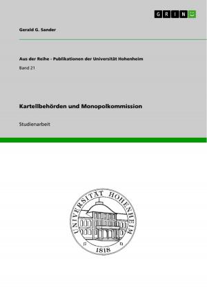 Cover of the book Kartellbehörden und Monopolkommission by Verena Tscherk