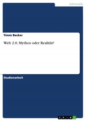 Cover of the book Web 2.0. Mythos oder Realität? by Anabel Ternès