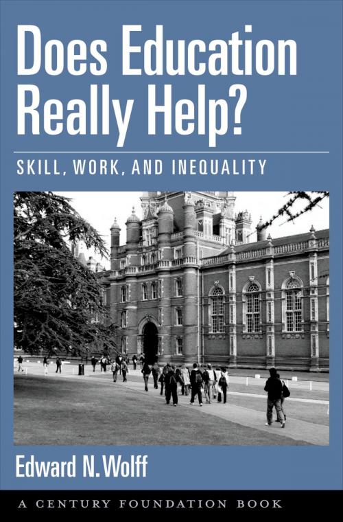 Cover of the book Does Education Really Help? by Edward N. Wolff, Oxford University Press