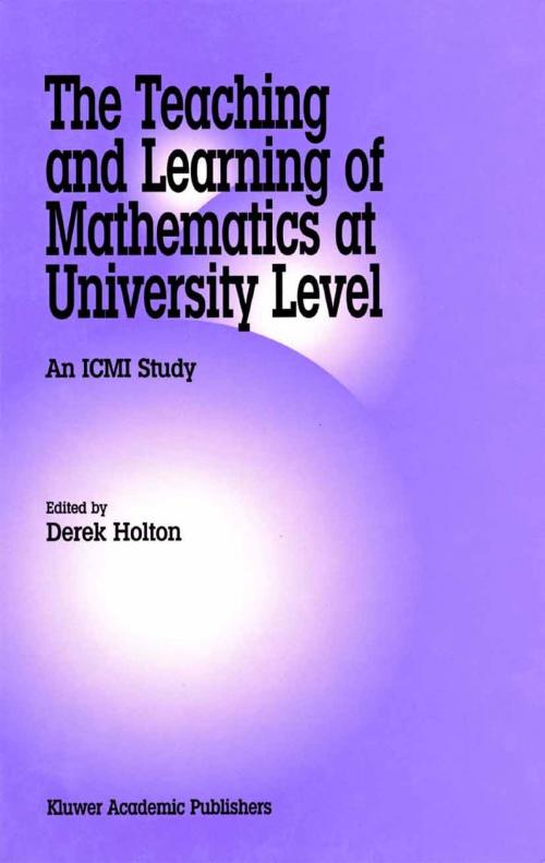 Cover of the book The Teaching and Learning of Mathematics at University Level by , Springer Netherlands