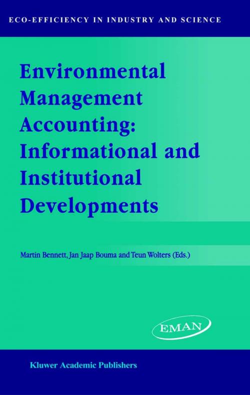 Cover of the book Environmental Management Accounting: Informational and Institutional Developments by , Springer Netherlands
