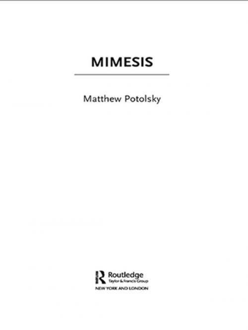 Cover of the book Mimesis by Matthew Potolsky, Taylor and Francis