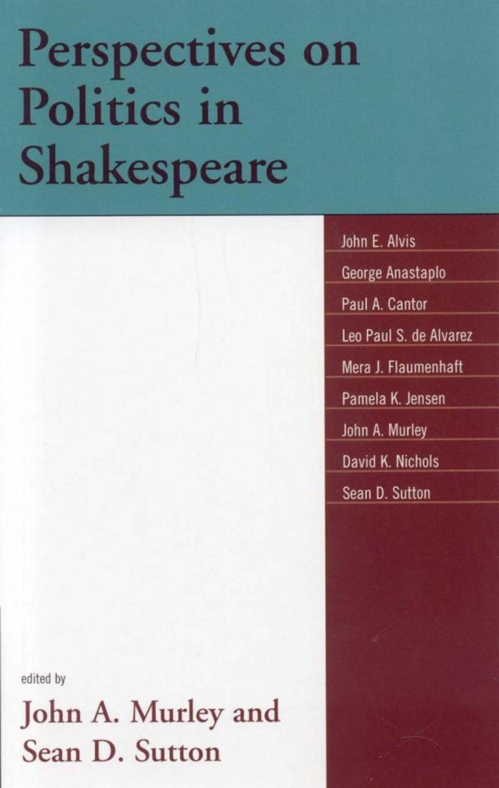 Big bigCover of Perspectives on Politics in Shakespeare