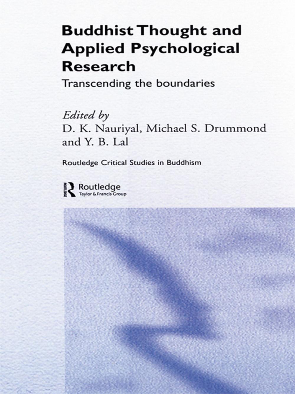 Big bigCover of Buddhist Thought and Applied Psychological Research
