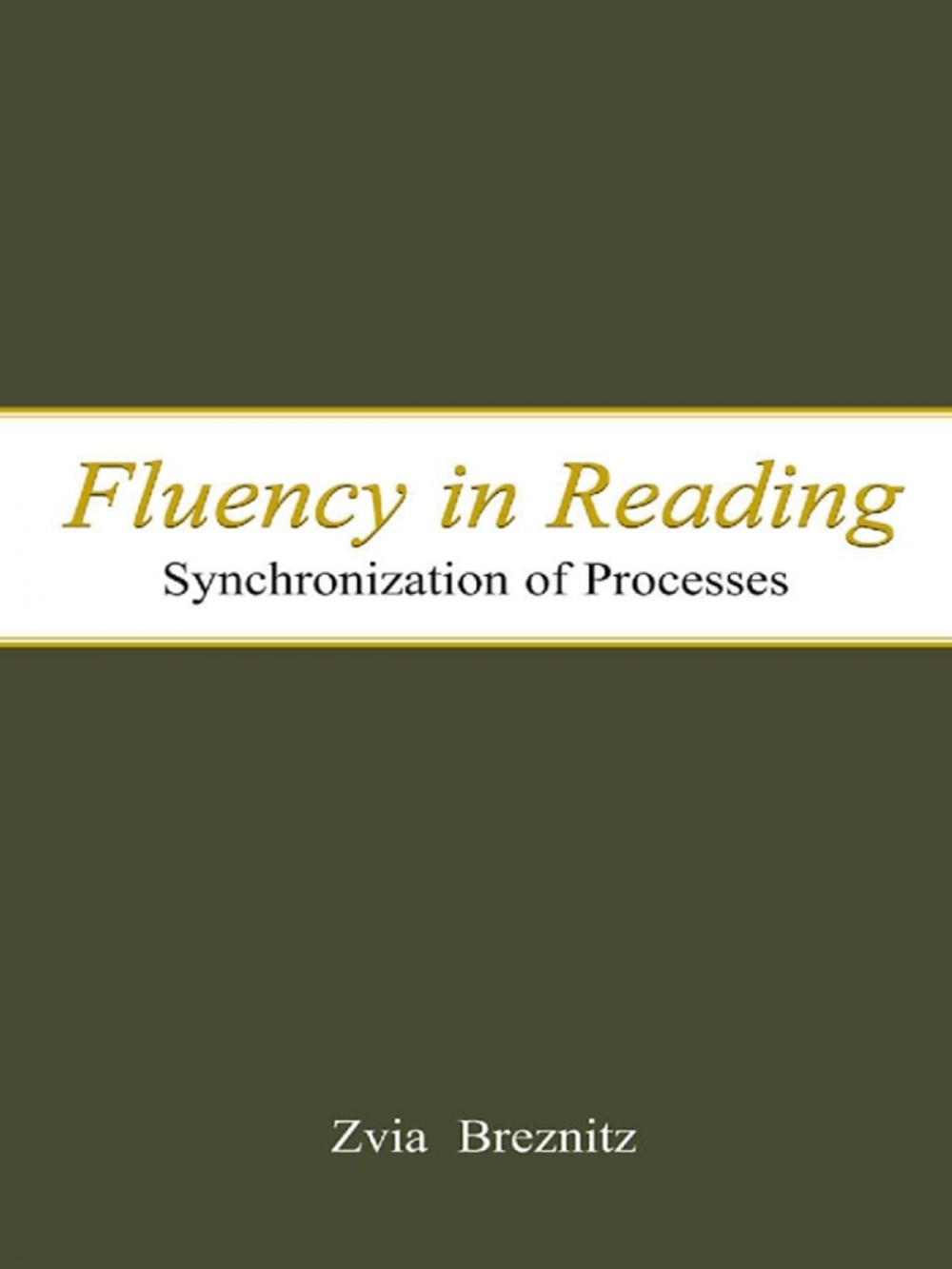 Big bigCover of Fluency in Reading