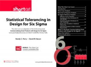 Cover of the book Statistical Tolerancing in Design for Six Sigma (Digital Short Cut) by George Chacko, Anders Sjöman, Hideto Motohashi, Vincent Dessain