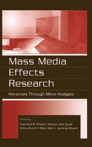 Cover of the book Mass Media Effects Research by Irving Louis Horowitz