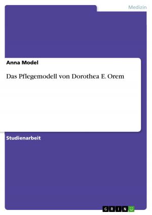 Cover of the book Das Pflegemodell von Dorothea E. Orem by Julian Wenzel
