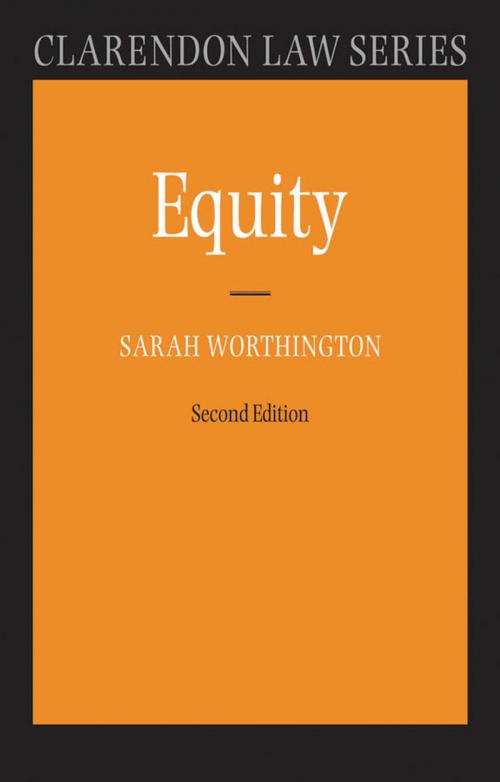 Cover of the book Equity by Sarah Worthington, OUP Oxford