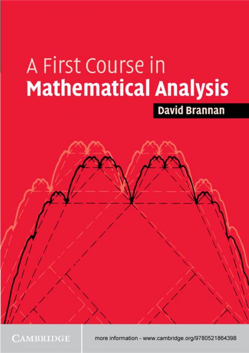 Cover of the book A First Course in Mathematical Analysis by David Alexander Brannan, Cambridge University Press