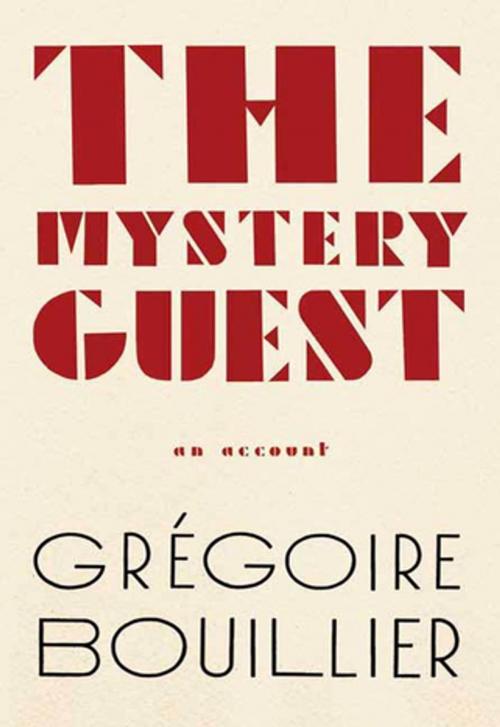 Cover of the book The Mystery Guest by Grégoire Bouillier, Farrar, Straus and Giroux