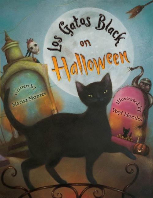 Cover of the book Los Gatos Black on Halloween by Marisa Montes, Henry Holt and Co. (BYR)