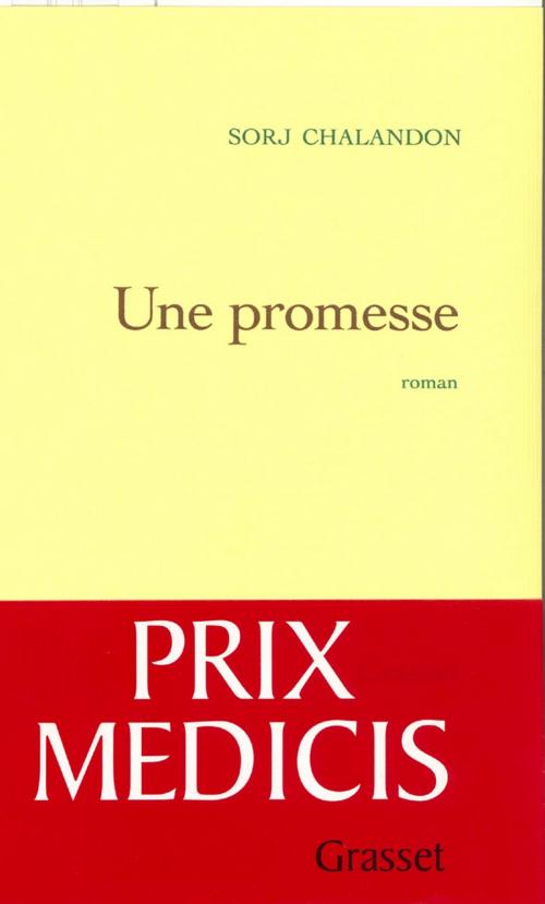 Cover of the book Une promesse by Sorj Chalandon, Grasset