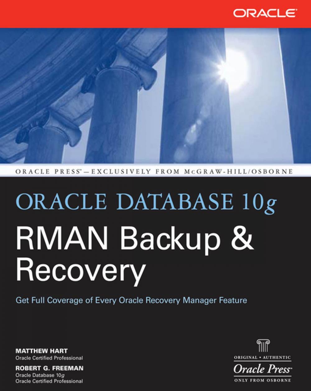Big bigCover of Oracle Database 10g RMAN Backup & Recovery