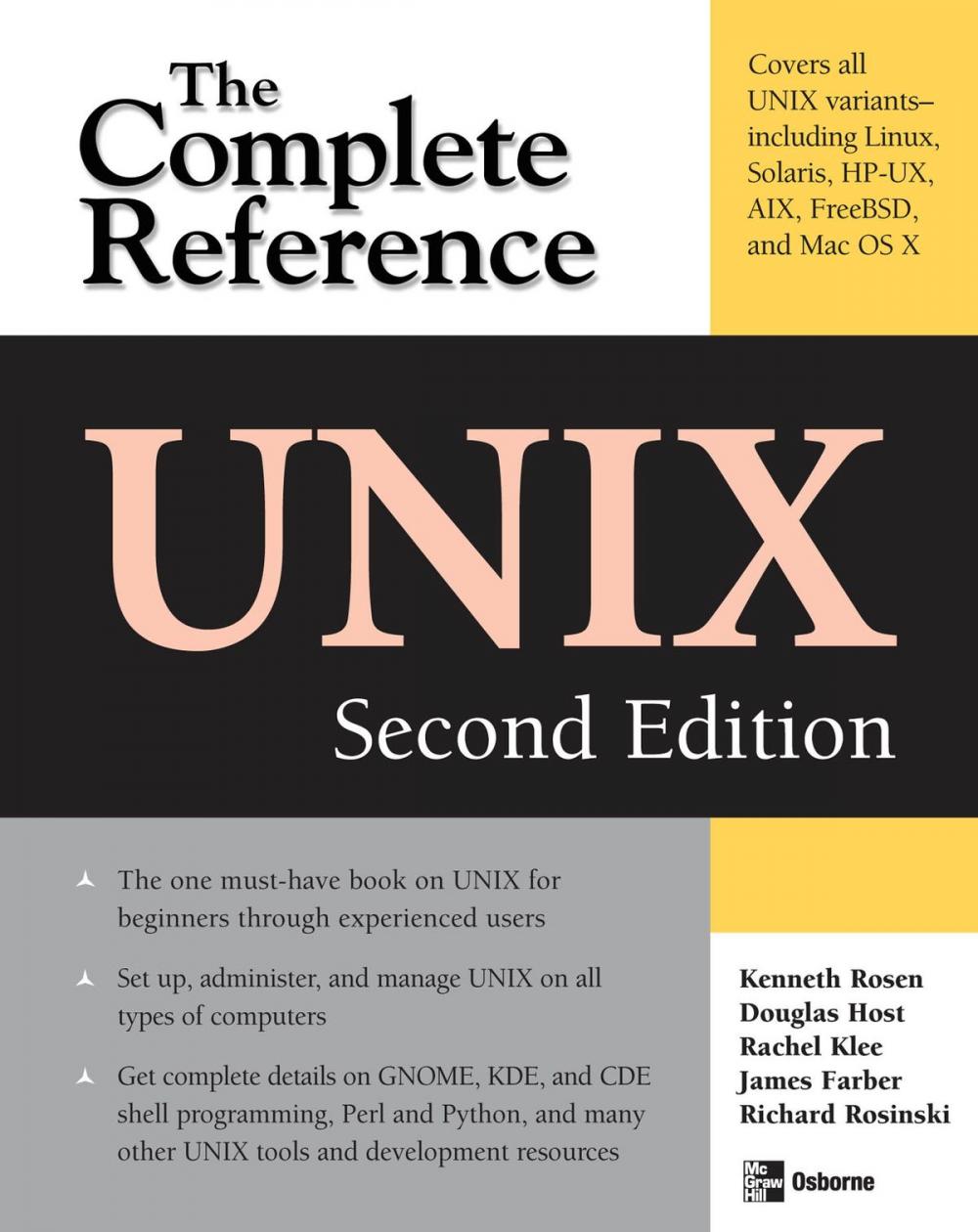 Big bigCover of UNIX: The Complete Reference, Second Edition