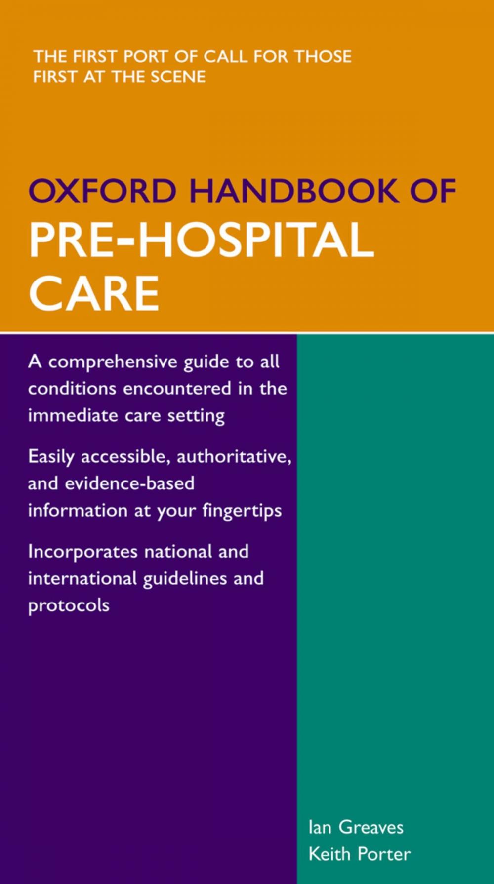 Big bigCover of Oxford Handbook of Pre-Hospital Care