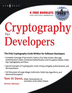 Cover of the book Cryptography for Developers by Alain Sibille, Claude Oestges, Alberto Zanella