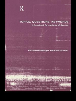 Cover of the book Topics, Questions, Key Words by Bill Niven