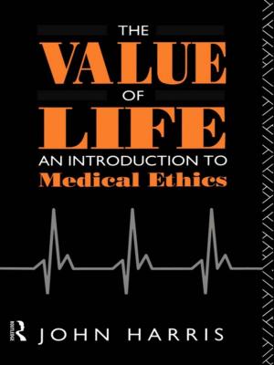 Cover of the book The Value of Life by Peter Jarvis