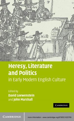 Cover of the book Heresy, Literature and Politics in Early Modern English Culture by Jay B. Brodsky, Hendrikus J. M. Lemmens