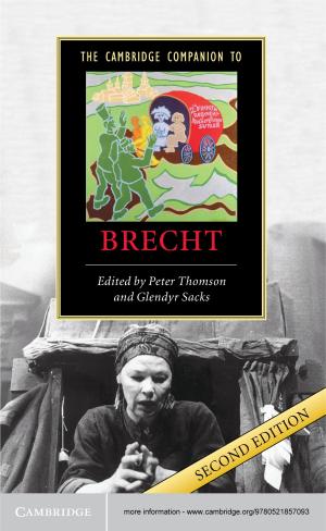 Cover of the book The Cambridge Companion to Brecht by Simon Harrison