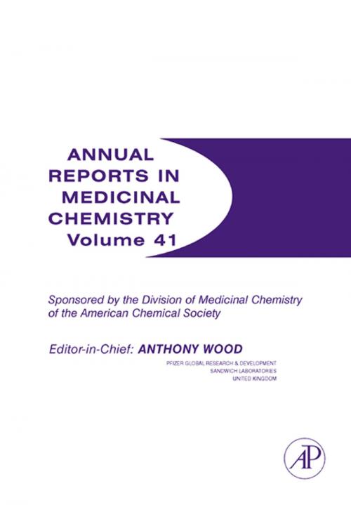 Cover of the book Annual Reports in Medicinal Chemistry by Anthony Wood, Elsevier Science
