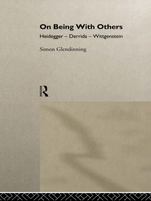 Cover of the book On Being With Others by Simon Glendinning, Taylor and Francis