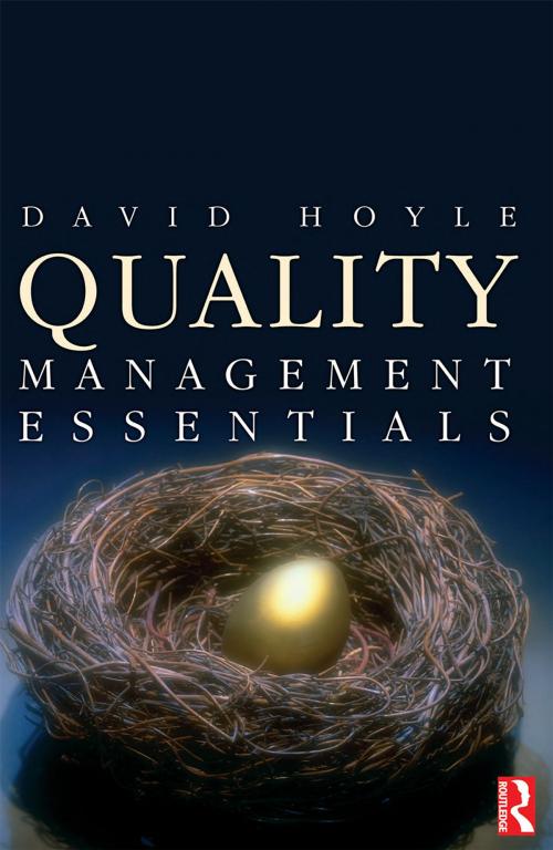 Cover of the book Quality Management Essentials by David Hoyle, Taylor and Francis