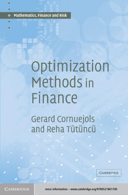 Cover of the book Optimization Methods in Finance by Gerard Cornuejols, Reha Tütüncü, Cambridge University Press