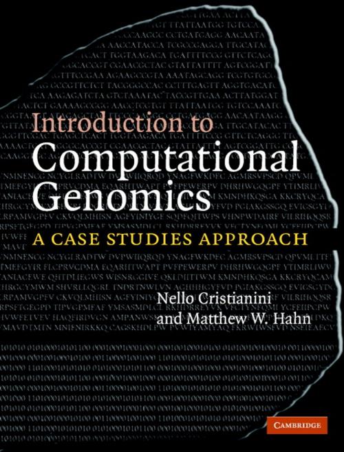 Cover of the book Introduction to Computational Genomics by Nello Cristianini, Matthew W. Hahn, Cambridge University Press