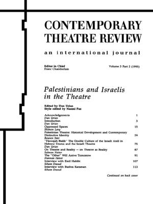 Cover of the book Palestinians and Israelis in the Theatre by 