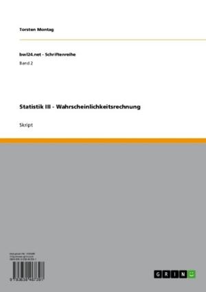 Cover of the book Statistik III - Wahrscheinlichkeitsrechnung by Sebastian Wiesnet