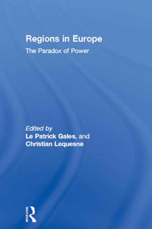 Cover of the book Regions in Europe by , Taylor and Francis