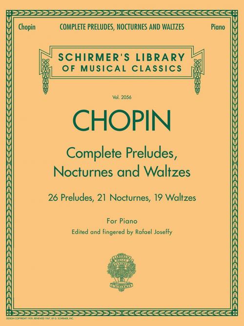 Cover of the book Complete Preludes, Nocturnes & Waltzes by Frederic Chopin, G. Schirmer, Inc.