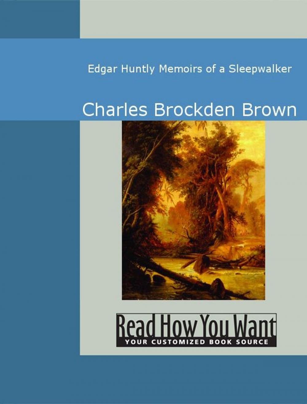 Big bigCover of Edgar Huntly: Memoirs Of A Sleepwalker