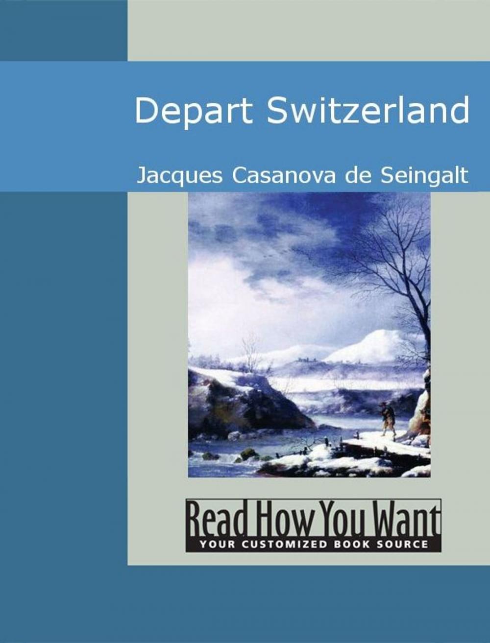 Big bigCover of Depart Switzerland