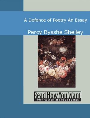Cover of the book A Defence Of Poetry An Essay by Elizabeth von Arnim