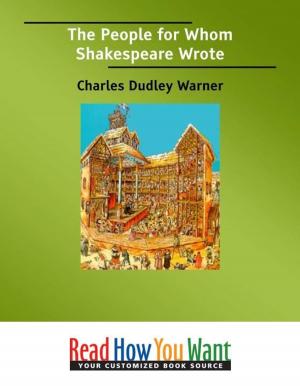 Book cover of The People For Whom Shakespeare Wrote