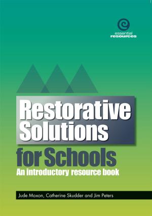 Cover of the book Restorative Solutions for Schools by Gerald G Doane