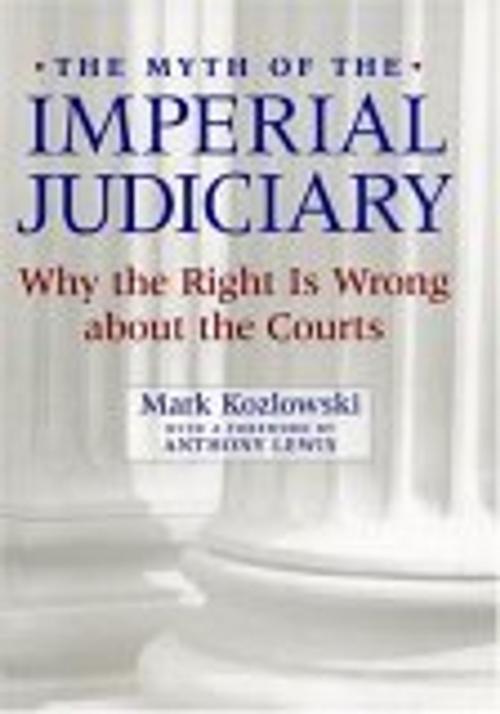 Cover of the book The Myth of the Imperial Judiciary by Mark Kozlowski, NYU Press
