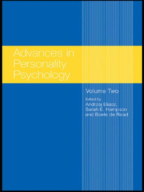 Cover of the book Advances in Personality Psychology by , Taylor and Francis