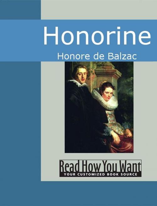 Cover of the book Honorine by Honore de Balzac, ReadHowYouWant