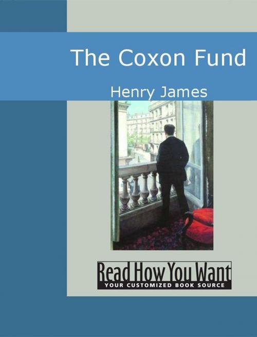 Cover of the book The Coxon Fund by Henry James, ReadHowYouWant