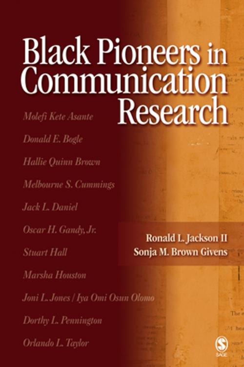 Cover of the book Black Pioneers in Communication Research by Dr. Ronald L. Jackson, Sonja M. Brown Givens, SAGE Publications