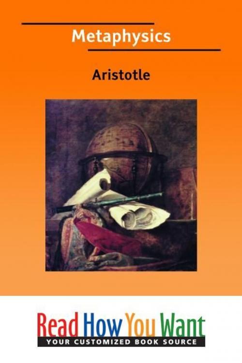 Cover of the book Metaphysics by Aristotle, ReadHowYouWant