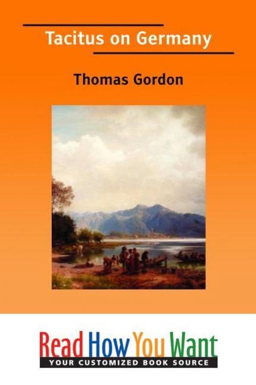 Cover of the book Tacitus On Germany by Gordon Thomas, ReadHowYouWant