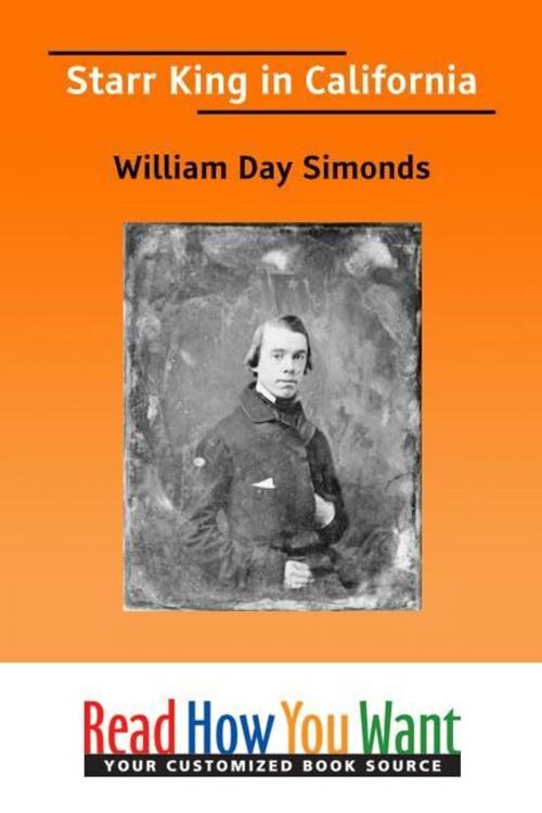 Cover of the book Starr King In California by Simonds William Day, ReadHowYouWant