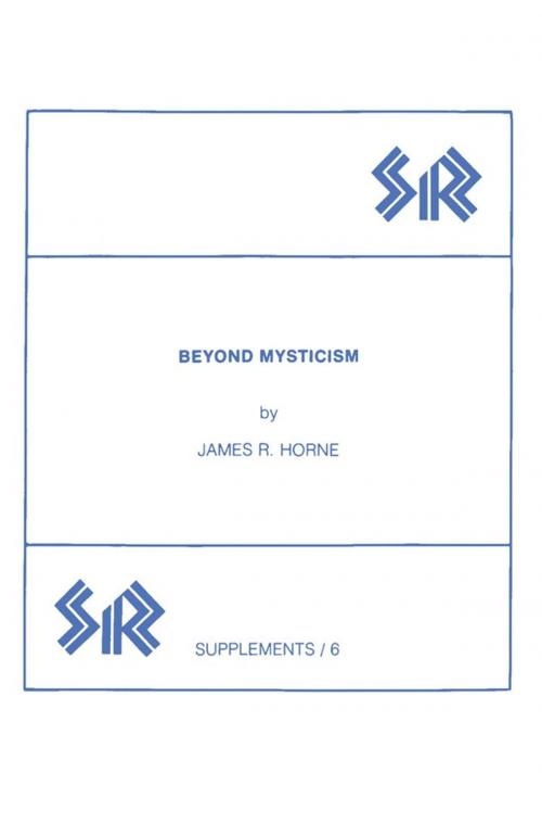 Cover of the book Beyond Mysticism by James R. Horne, Wilfrid Laurier University Press