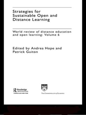 Cover of the book Strategies for Sustainable Open and Distance Learning by Tony Bex