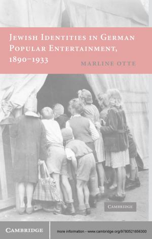 Cover of the book Jewish Identities in German Popular Entertainment, 1890–1933 by Professor Zvi Gitelman
